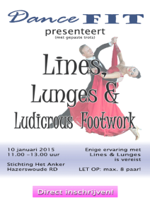 Workshop stijldansen Lines and lunges