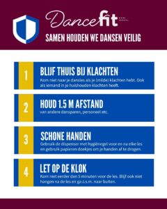 Veilig samen dansen met COVID-19 maatregelen bij Dansschool Dance Fit