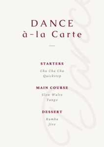 Dance a-la Carte