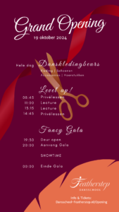 Grand Opening timetable