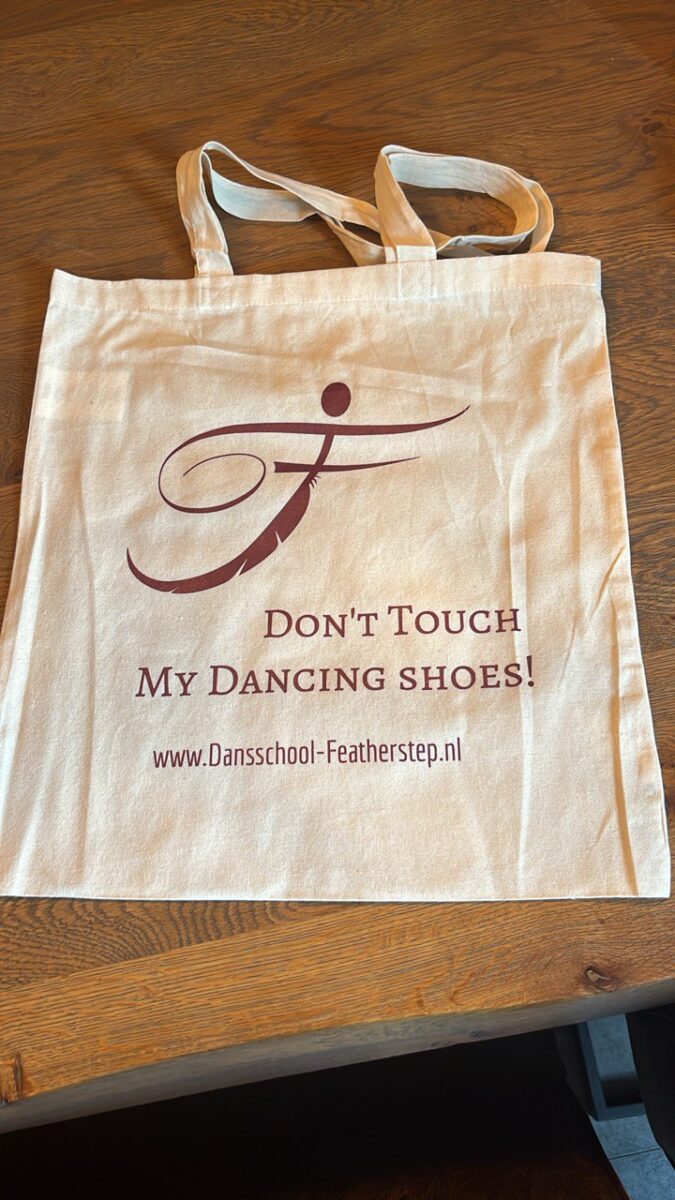 Shoe bag - don't touch my dancing shoes