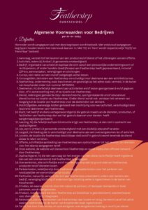 Algemene Voorwaarden Dansschool Featherstep AVB 01 06 2025 pdf